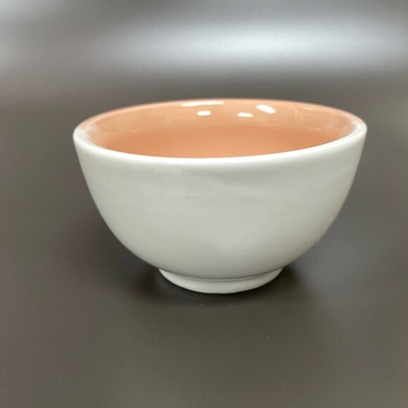 Jamestown China by Action Industries Bowl Pink White Brazil 5 1/4" x 2 7/8" High - Picture 1 of 8